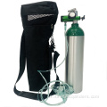 Taşınabilir torba tipi 2.8 L tıbbi alüminyum oksijen silindiri